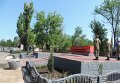 Мемориал военнослужащим, которые погибли в результате аварии Ил-76, в Мелитополе