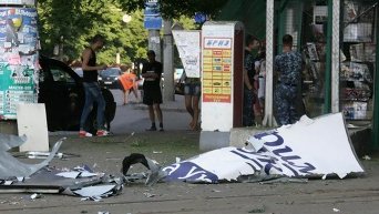 Последствия взрывов в Одессе
