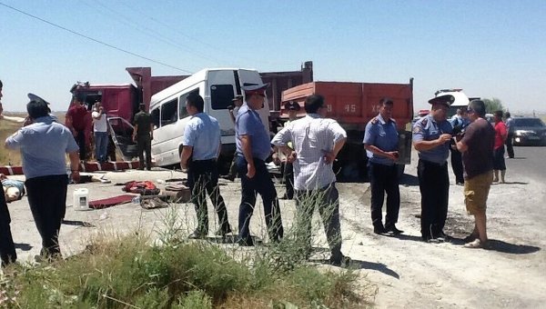 Масштабное ДТП в Казахстане, 14 погибших