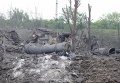 Последствия взрыва в Донецке