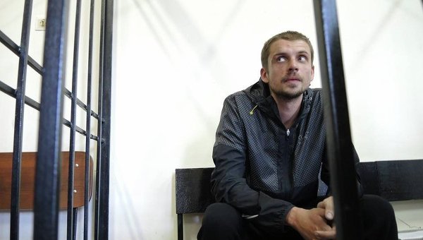 Подозреваемый в убийстве Олеся Бузины Андрей Медведько на суде