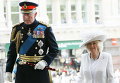 Британский принц Чарльз и герцогиня Корнуолла Камилла прибыли для участия в поминальной службе к 200-летию битвы при Ватерлоо, Лондон.