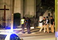 Полиция у церкви Emanuel AME после стрельбы, США