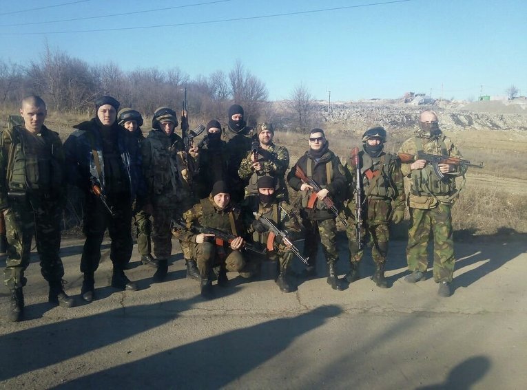 Бойцы спецроты Торнадо (ранее батальон Шахтерск)