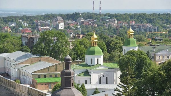 Виды Киева с высоты. Архивное фото