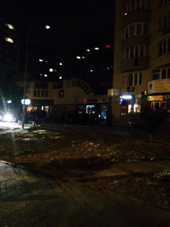 Взрыв возле Сбербанка России в Киеве