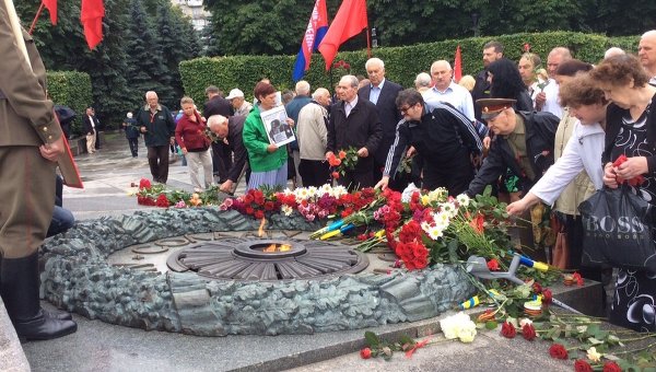 В Киеве прошли мероприятия, посвященные 74-й годовщине начала Великой Отечественной войны.