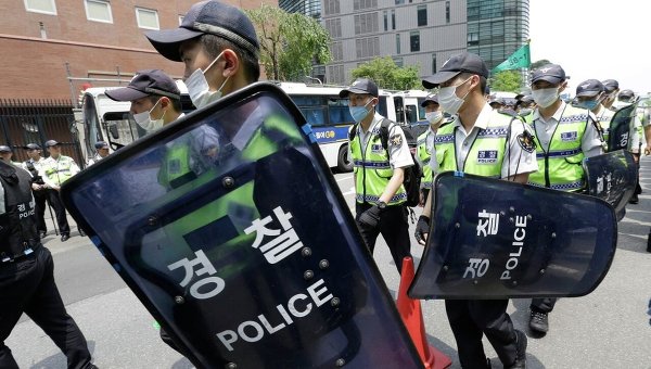 Южнокорейская полиция. Архивное фото