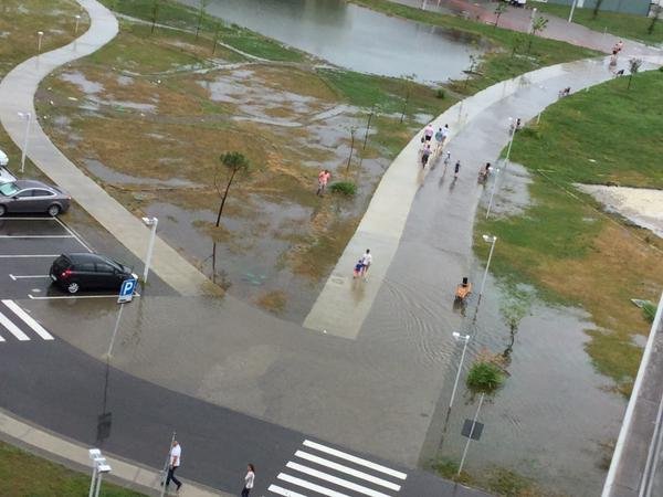 Потоп в Сочи. Олимпийская деревня