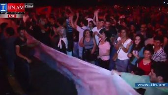 Акция протеста в Ереване. Видео