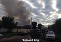 Пожар на станции техобслуживания автомобилей в Харькове