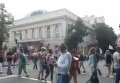 Участники Финансового майдана перекрыли автомобильное движение в Киеве под зданием Верховной Рады