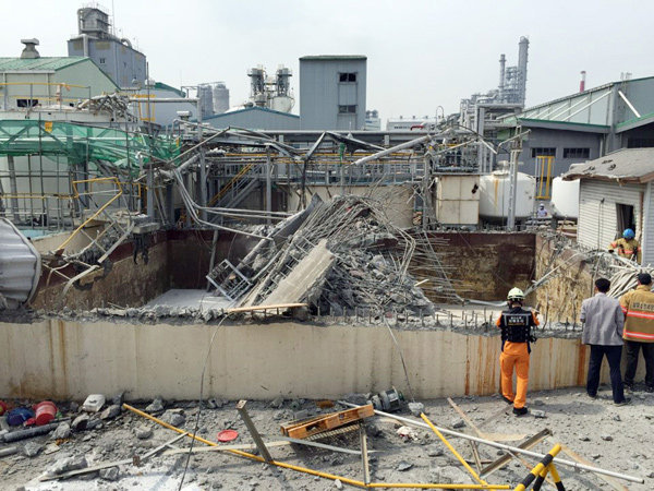 Взрыв на химическом заводе в Южной Корее