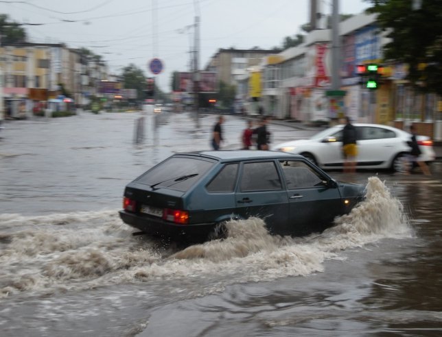 Потоп в Кременчуге после ливня