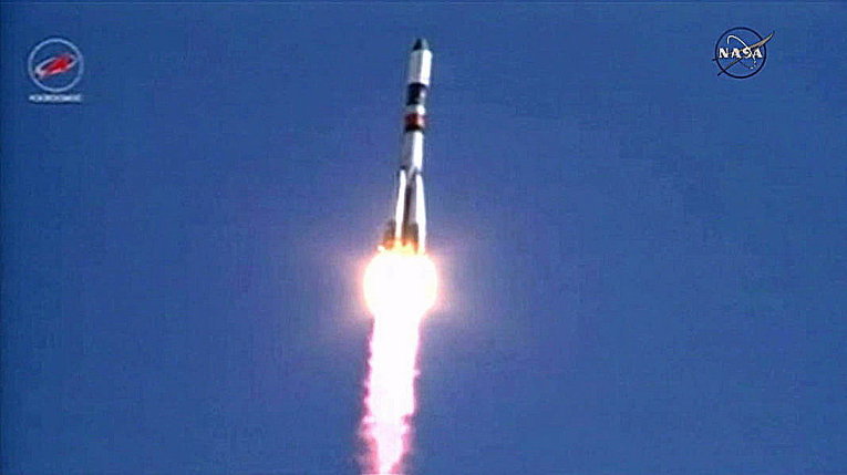 Грузовой корабль Прогресс М-28М успешно запущен к Международной космической станции с помощью ракеты-носителя Союз-У с космодрома Байконур