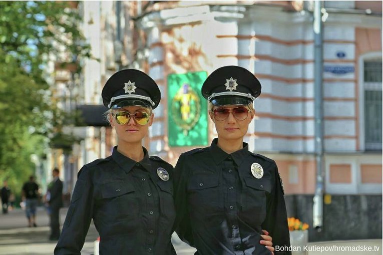 Присяга новой патрульной полиции Киева