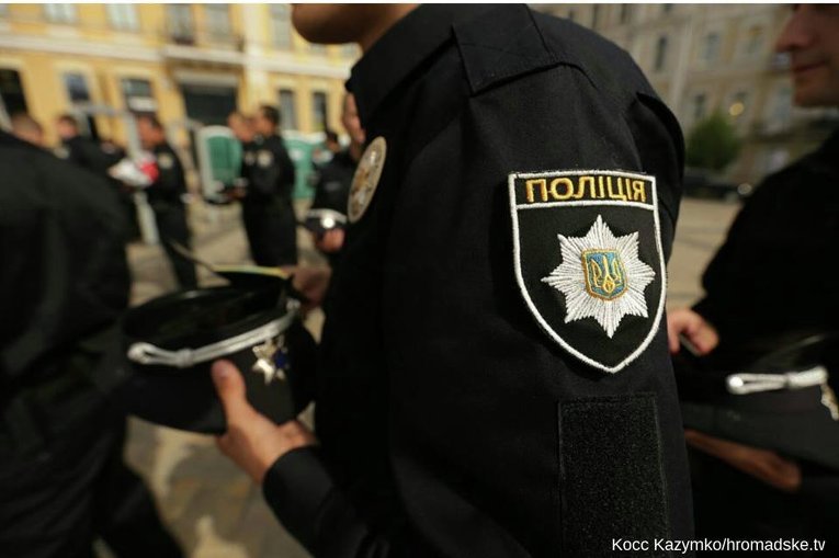 Присяга новой патрульной полиции Киева
