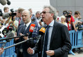 Министр финансов Люксембурга Пьер Граменья прибыл на встречу министров финансов еврозоны в Брюсселе