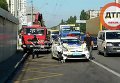 Авария с участием патрульного авто в Киеве