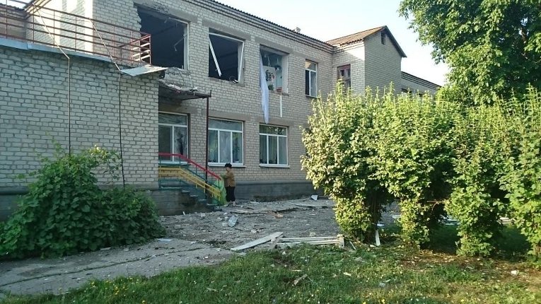 Обстрел детского сада в Докучаевске
