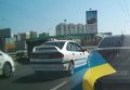 ДТП на Индустриальном мосту в Киеве