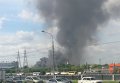 Трехэтажный склад с шинами загорелся на бывшем заводе ЗиЛ в Москве. Видео