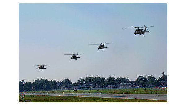 Американские вертолеты во Львове