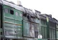 На месте пожара поезда Киев-Николаев