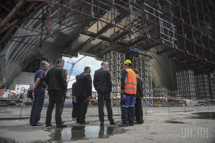 Рабочая поездка премьер-министра Украины Арсения Яценюка в зону отчуждения