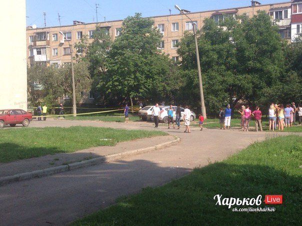 Разбойное нападение на отделение Новой почты в Харькове. Место инцидента
