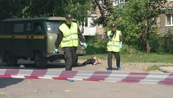 Нападение на почтовый автомобиль в Харькове