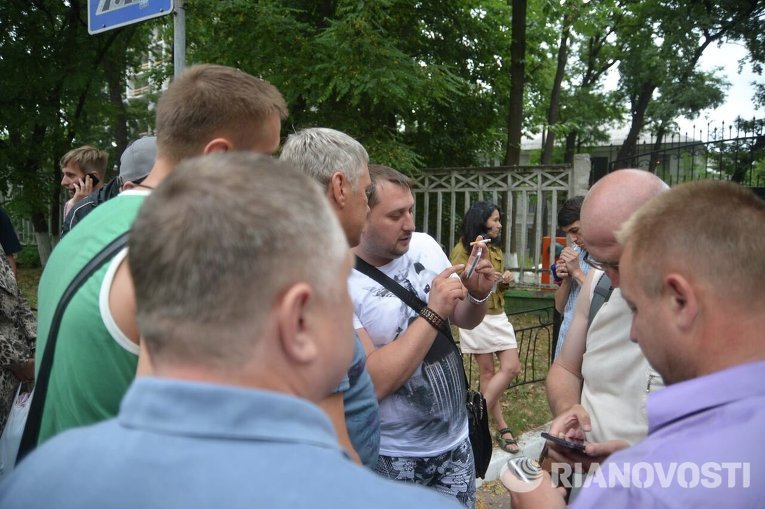 Протест волонтеров у Главной военной прокуратуры в Киеве