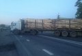 Перекрытая трасса Киев-Чоп из-за событий в Мукачево