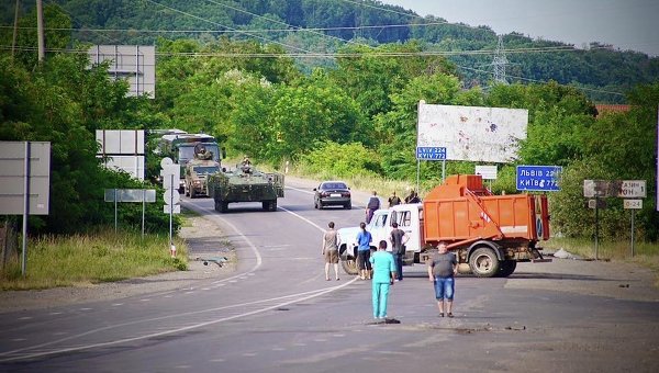Ситуация на трассе Киев-Чоп, где произошла перестрелка