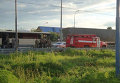 На месте аварии автобуса, в котором ехали бойцы Нацгвардии из Винницкой области