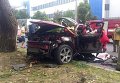 Взрыв Range Rover в Донецке