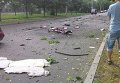 Взрыв Range Rover в Донецке