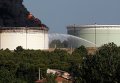 Пожар на нефтехимическом заводе во Франции