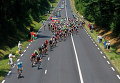 Соревнования Tour de France в горах во Франции