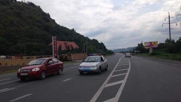 Разблокированная трасса у Мукачево