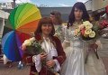 Бракосочетания пары нетрадиционной ориентации в киевском ЗАГСе