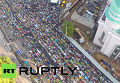 Массовое празднование Ураза-байрама в Москве с высоты птичьего полета. Видео