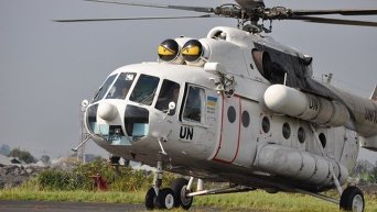Украинские вертолетчики в ДР Конго провели очередную ежеквартальную тренировку по спасению экипажей