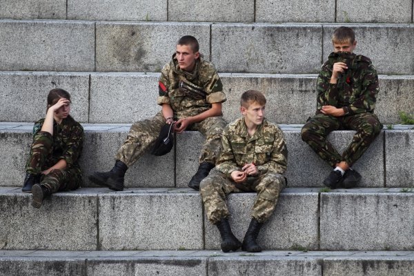 Вече Правого сектора на Майдане в Киеве