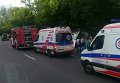 Скорая помощь на месте аварии украинского автобуса в Польше