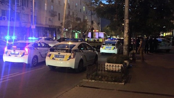 Полиция Киева и Porsche Cayenne