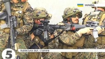 Морские пехотинцы США обменялись опытом с украинскими военными