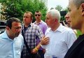Геннадий Корбан и Анатолий Матвиенко в день выборов в Чернигове