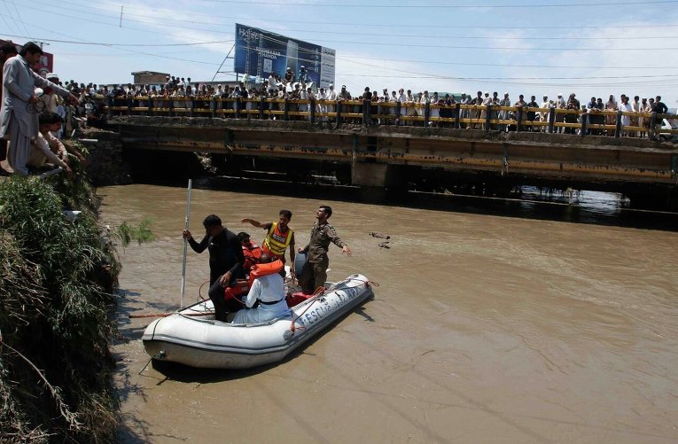 Наводнение из-за муссонных дождей в Пакистане