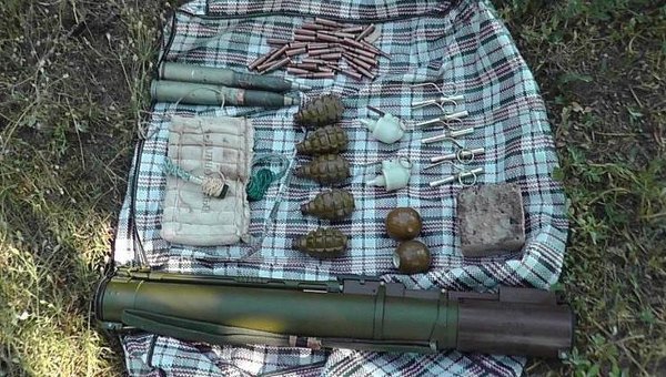 Изъятое в Запорожской области оружие и боеприпасы